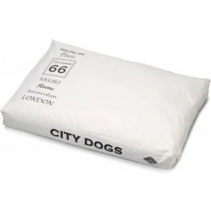 D&D Hondenkussen City Dogs Wit 100 X 70 X 12 Cm - 100 X 70 X 12 Cm 4 D&D Hondenkussen City Dogs Wit 100 X 70 X 12 Cm - 100 X 70 X 12 Cm - Image 2