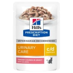 Hill's Hill’s Prescription Diet C/D Multicare – Kattenvoer Met Zalm – Maaltijdzakjes 12x85g