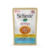 Schesir Maaltijdzakjes Cat Soup 85 G Kattenvoer Tonijn&Inktvis