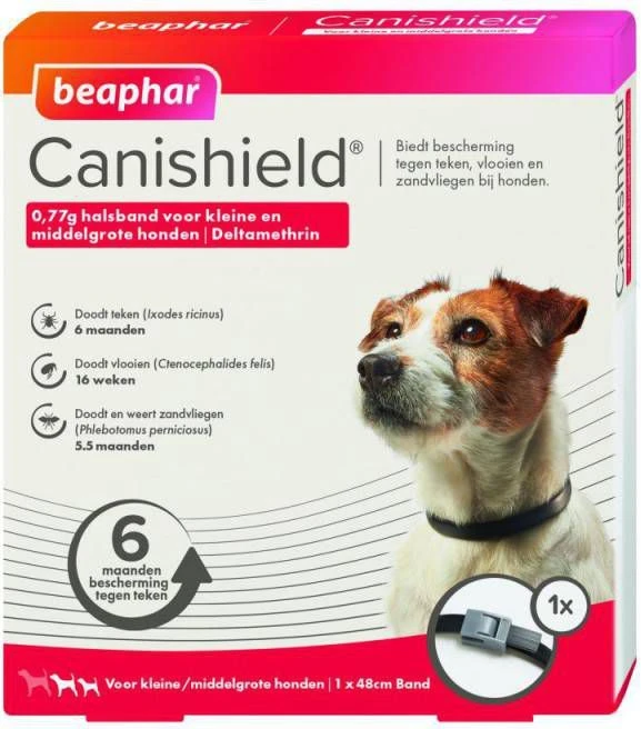 Beaphar Canishield Parasietenband Hond Anti Vlooien En Tekenmiddel Per Stuk Klein/Middelgroot 6 Beaphar Canishield Parasietenband Hond Anti Vlooien En Tekenmiddel Per Stuk Klein/Middelgroot - Image 4