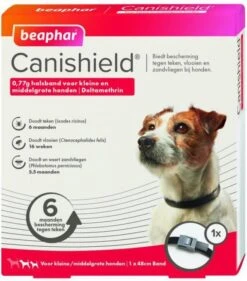 Beaphar Canishield Parasietenband Hond Anti Vlooien En Tekenmiddel Per Stuk Klein/Middelgroot 11 Beaphar Canishield Parasietenband Hond Anti Vlooien En Tekenmiddel Per Stuk Klein/Middelgroot -Dierenwinkel beaphar canishield s m 48 cm 52000