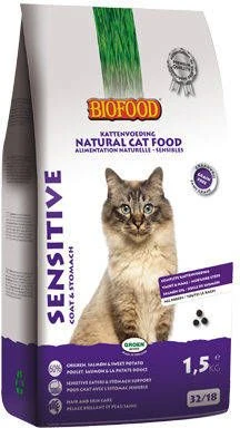 Biofood BF Petfood Sensitive Coat & Stomach Kattenvoer 2 X 1, 5 Kg 8 Biofood BF Petfood Sensitive Coat & Stomach Kattenvoer 2 X 1, 5 Kg - Image 6