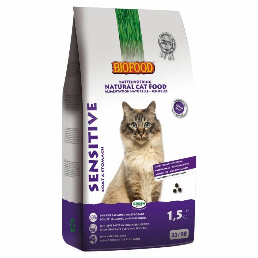 Biofood BF Petfood Sensitive Coat & Stomach Kattenvoer 2 X 1, 5 Kg 10 Biofood BF Petfood Sensitive Coat & Stomach Kattenvoer 2 X 1, 5 Kg - Image 8