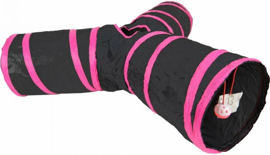 Boon Speeltunnel Nylon Y Model Zwart Roze 85 X 25 Cm 4 Boon Speeltunnel Nylon Y Model Zwart Roze 85 X 25 Cm - Image 2