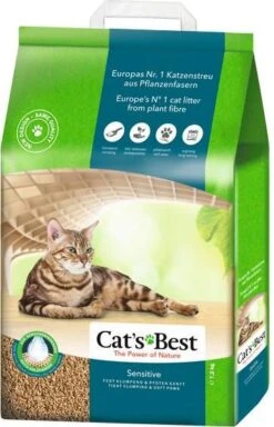 Cat's Best Cat&#xB4, S Best Sensitive Kattenbakvulling Dubbelpak 2 X 20 L(7, 2 Kg )
