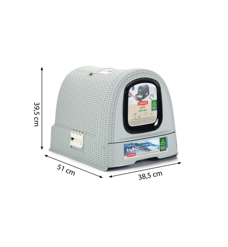 Beeztees Curver Kattenbak Grijs 5 Beeztees Curver Kattenbak Grijs - Image 3