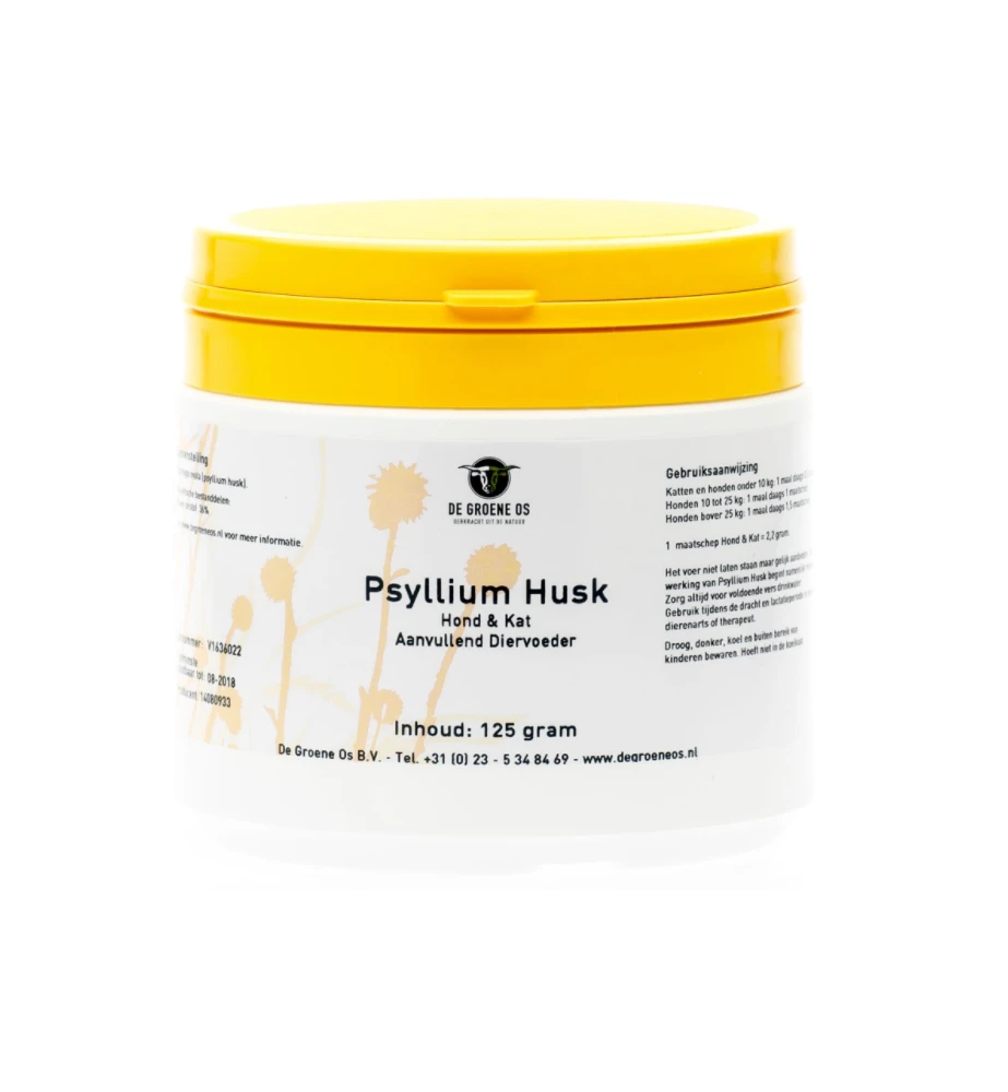 De Groene Os Psyllium Husk - 125 Gram 3 De Groene Os Psyllium Husk - 125 Gram