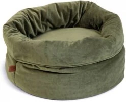 Designed By Lotte Fluco Kattenmand Fluweel Groen 45x45x35 Cm -Dierenwinkel designed by lotte fluco kattenmand fluweel groen 45x45x35 cm 4524880