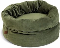 Designed By Lotte Fluco Kattenmand Fluweel Groen 45x45x35 Cm -Dierenwinkel designed by lotte kattenmand fluco groen 580952