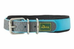 Hunter Halsband Voor Hond Convenience Comfort Neon Turquoise 22-30 Cmx20 Mm