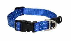 Rogz For Dogs Lumberjack Hondenhalsband Verstelbaar Blauw 73 X 2,5 Cm