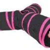 Boon Speeltunnel Nylon Y Model Zwart Roze 85 X 25 Cm