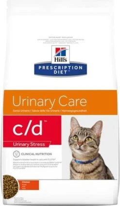 Hill&apos, S Prescription Diet C/D Multicare Stress Urinary Care Kattenvoer Met Kip 2 X 1, 5 Kg