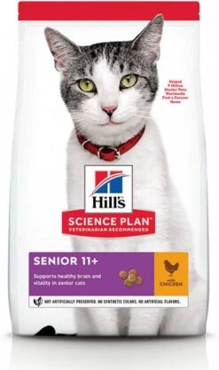 Hill's Hill's Senior 11+ Kip Kattenvoer 7 Kg + 12 X Hill's Mature/Senior Favourite Selection Pouches 21 Hill's Hill's Senior 11+ Kip Kattenvoer 7 Kg + 12 X Hill's Mature/Senior Favourite Selection Pouches -Dierenwinkel hills science plan 7kg senior 11 healthy ageing kip kattenvoer 107338