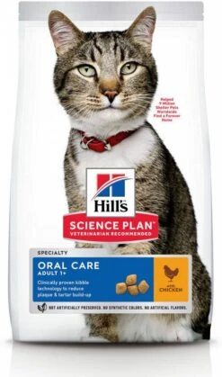 Hill's Hill&apos, S Science Plan Feline Adult Oral Care Chicken 7 Kg -Dierenwinkel hills science plan feline adult oral care chicken 7 kg 40696