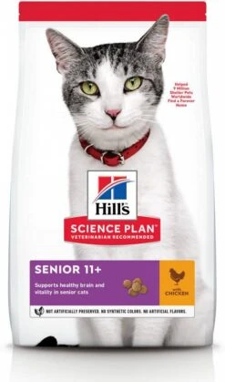Hill's Hill's Senior 11+ Kip Kattenvoer 7 Kg + 12 X Hill's Mature/Senior Favourite Selection Pouches 20 Hill's Hill's Senior 11+ Kip Kattenvoer 7 Kg + 12 X Hill's Mature/Senior Favourite Selection Pouches -Dierenwinkel hills science plan feline senior chicken 3 kg 44818