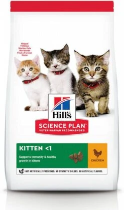Hill's Hill&apos;s Kitten Kip Kattenvoer 7 Kg + 12 X Hill&apos;s Kitten Favourite Selection Pouches -Dierenwinkel hills science plan kitten chicken 1 5 kg 40931