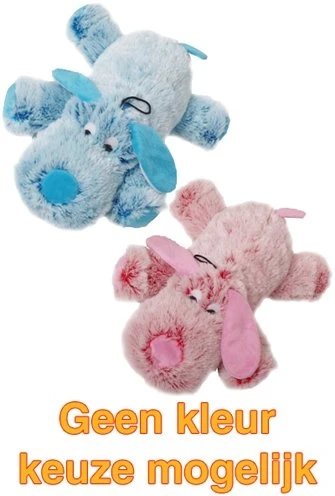 Harige Hond Roze/blauw 3 Harige Hond Roze/blauw