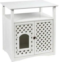 Kerbl Kattenbak Kast Helena 64x46x65 Cm Wit 82662