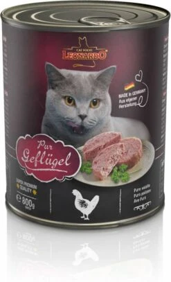 Leonardo Voordeelpakket All Meat Blikjes Kattenvoer 24 X 800 G Gevogelte Puur -Dierenwinkel leonardo all meat blikjes kattenvoer 6 x 800 g gevogelte puur 115556