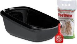 PeeWee Startpakket EcoGranda XXL Zwart Antraciet 66, 5 X 48, 5 X 28 Cm 8 PeeWee Startpakket EcoGranda XXL Zwart Antraciet 66, 5 X 48, 5 X 28 Cm -Dierenwinkel peewee ecogranda kattenbak startpakket zwartzwart 46745