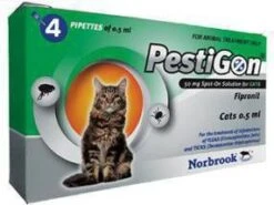 Pestigon Spot On Voor Katten 2 X 4 Pipetten -Dierenwinkel pestigon spot on kat tegen vlooien en teken 1943