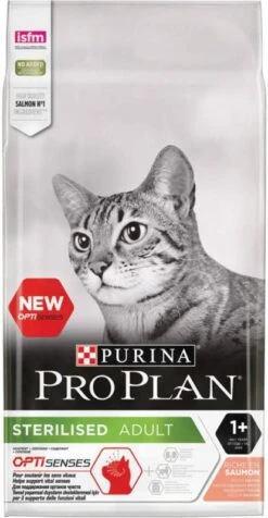 Pro Plan Sterilised Adult Zalm Optisenses Kattenvoer 2 X 10 Kg + Gratis 4 X Felix Party Mix Snacks -Dierenwinkel pro plan kat sterilised zalm rijst 10 kg 42739