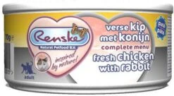 Renske Paté Kip & Konijn Nat Kattenvoer(70 Gram)2 Trays(48 X 70 Gr ) -Dierenwinkel renske kat vers pate adult verse kip met konijn 24 x 70 gram 48392