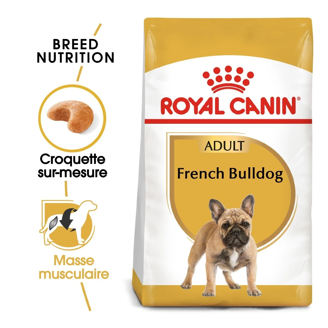 Royal Canin French Bulldog Adult - Hondenvoer - 9kg 5 Royal Canin French Bulldog Adult - Hondenvoer - 9kg - Image 3