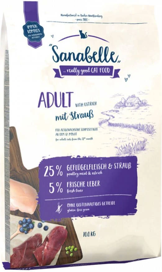 Sanabelle Adult Kattenvoer Met Struisvogel 10 Kg + 2 Kg Gratis 9 Sanabelle Adult Kattenvoer Met Struisvogel 10 Kg + 2 Kg Gratis - Image 7