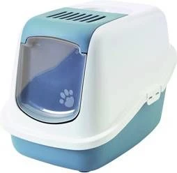 Savic Kattentoilet Nestor Earth 56 X 39 X 38.5 Cm Kattenbak Blauw&Wit 3 Savic Kattentoilet Nestor Earth 56 X 39 X 38.5 Cm Kattenbak Blauw&Wit