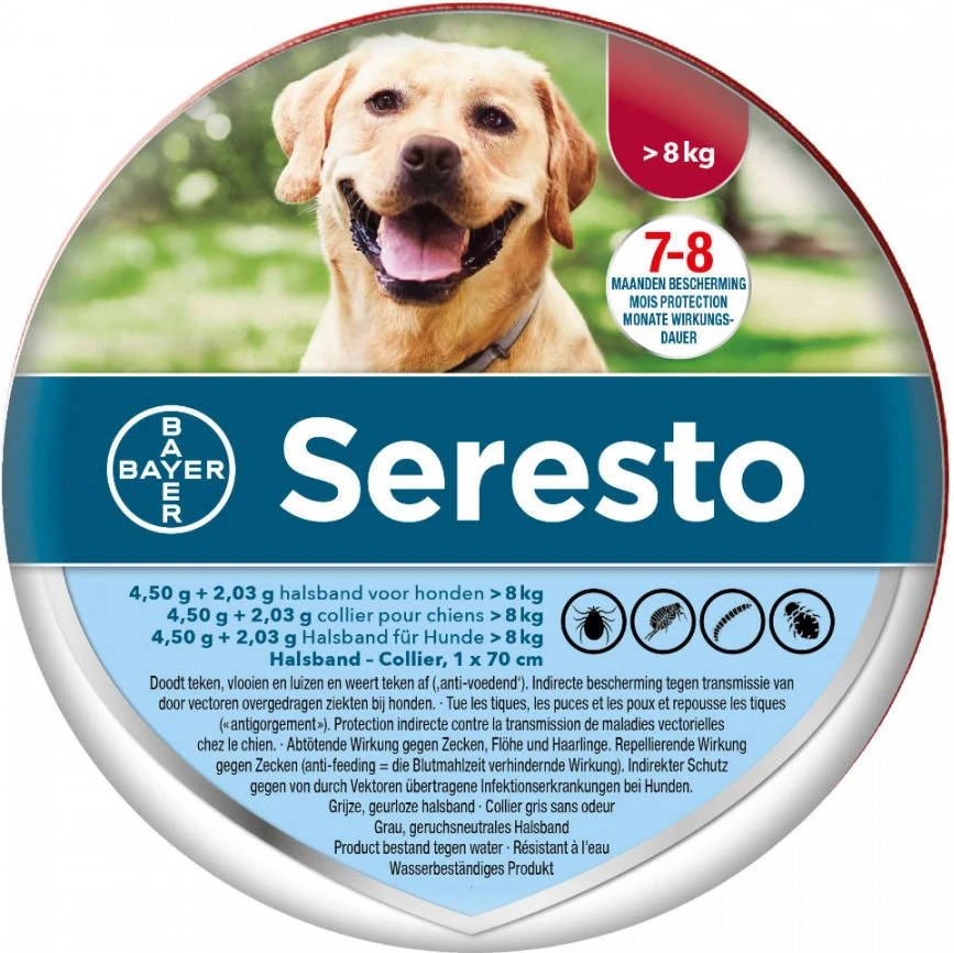 Seresto 5% Korting! Op Vlooienhalsband Voor Honden Voor Honden > 8 Kg(Halsband 70 Cm ) 10 Seresto 5% Korting! Op Vlooienhalsband Voor Honden Voor Honden > 8 Kg(Halsband 70 Cm ) - Image 8