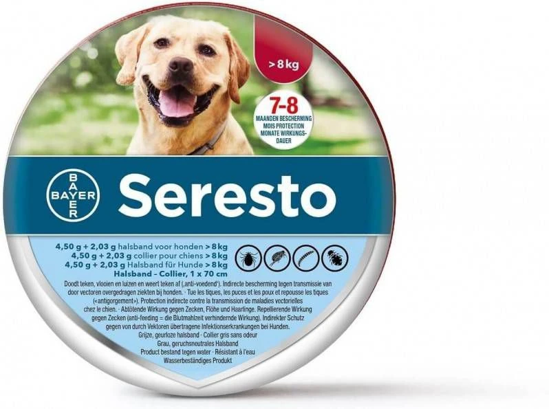 Seresto 5% Korting! Op Vlooienhalsband Voor Honden Voor Honden > 8 Kg(Halsband 70 Cm ) 7 Seresto 5% Korting! Op Vlooienhalsband Voor Honden Voor Honden > 8 Kg(Halsband 70 Cm ) - Image 5