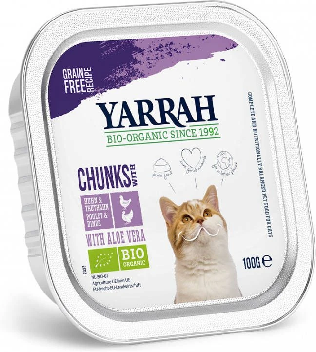 Yarrah 24 + 6 Gratis! Bio Chunks Of Paté, Kattenvoer Bio Chunks Kip Met Bio Kip & Rund 7 Yarrah 24 + 6 Gratis! Bio Chunks Of Paté, Kattenvoer Bio Chunks Kip Met Bio Kip & Rund - Image 5