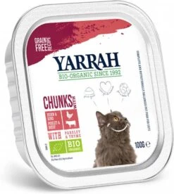 Yarrah 24 + 6 Gratis! Bio Chunks Of Paté, Kattenvoer Bio Chunks Kip Met Bio Kip & Rund 10 Yarrah 24 + 6 Gratis! Bio Chunks Of Paté, Kattenvoer Bio Chunks Kip Met Bio Kip & Rund -Dierenwinkel yarrah 6x100g biologisch chunks kip met rund kattenvoer 116555