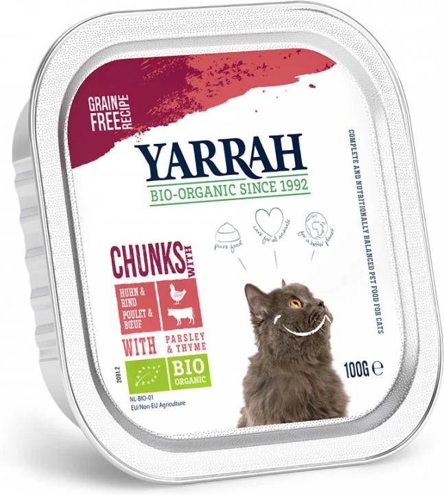 Yarrah 24 + 6 Gratis! Bio Chunks Of Paté, Kattenvoer Bio Chunks Kip Met Bio Kip & Rund 6 Yarrah 24 + 6 Gratis! Bio Chunks Of Paté, Kattenvoer Bio Chunks Kip Met Bio Kip & Rund - Image 4