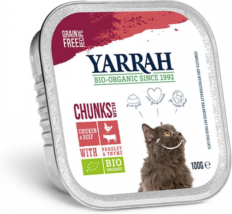 Yarrah 24 + 6 Gratis! Bio Chunks Of Paté, Kattenvoer Bio Chunks Kip Met Bio Kip & Rund 4 Yarrah 24 + 6 Gratis! Bio Chunks Of Paté, Kattenvoer Bio Chunks Kip Met Bio Kip & Rund - Image 2